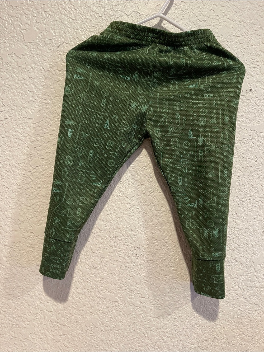 L.L. Bean Green Patterned Kids Leggings